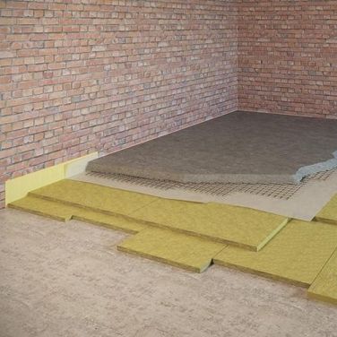 Звукоізоляційна підлога із застосуванням Акуфлор (2 шари) 10115 фото